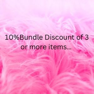 10% Bundle Discount of 3 or more items…